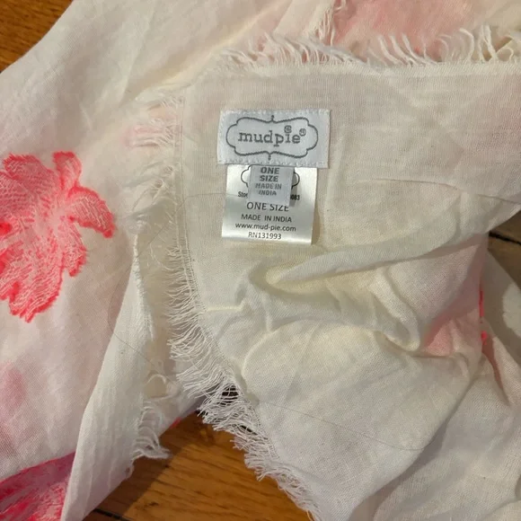 Unworn MudPie Cream Palm Tree Print Wrap - Picture 3 of 4